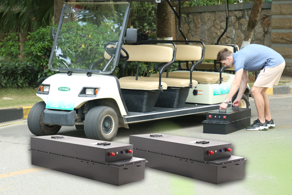 Pacco batteria da 12 volt per golf cart agli ioni di litio