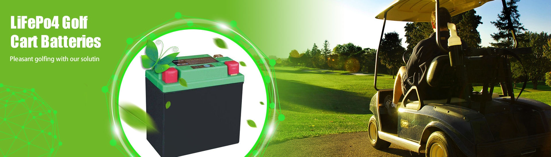 48 volt litiumbatteri för golfbil